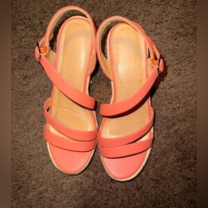 Women's Coral Wedge Sandals size 8.5